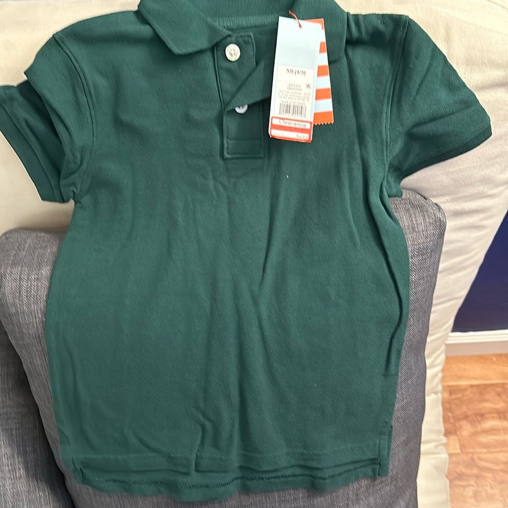 Cat and Jack green polo